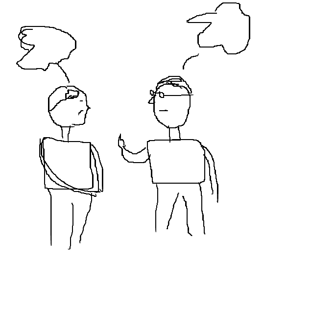 Rough Stick Figure Hero